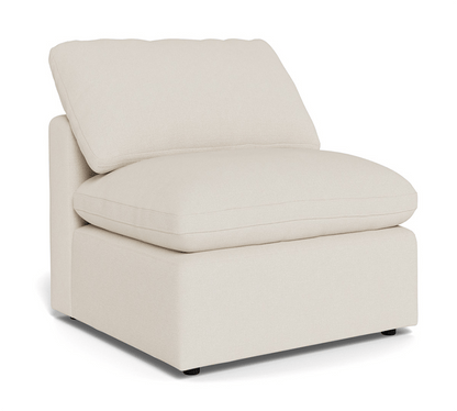 Fluffy Small Armless Chair - Merit Snow