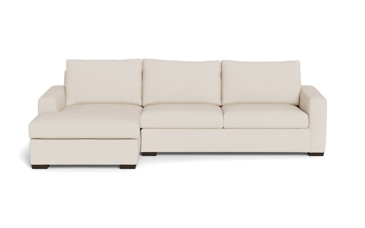 Mesa 123" Left Chaise Sectional - Merit Snow