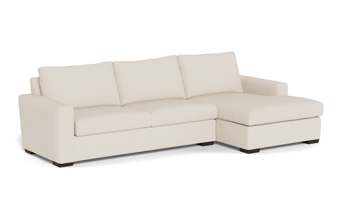 Mesa 123" Right Chaise Sectional - Merit Snow
