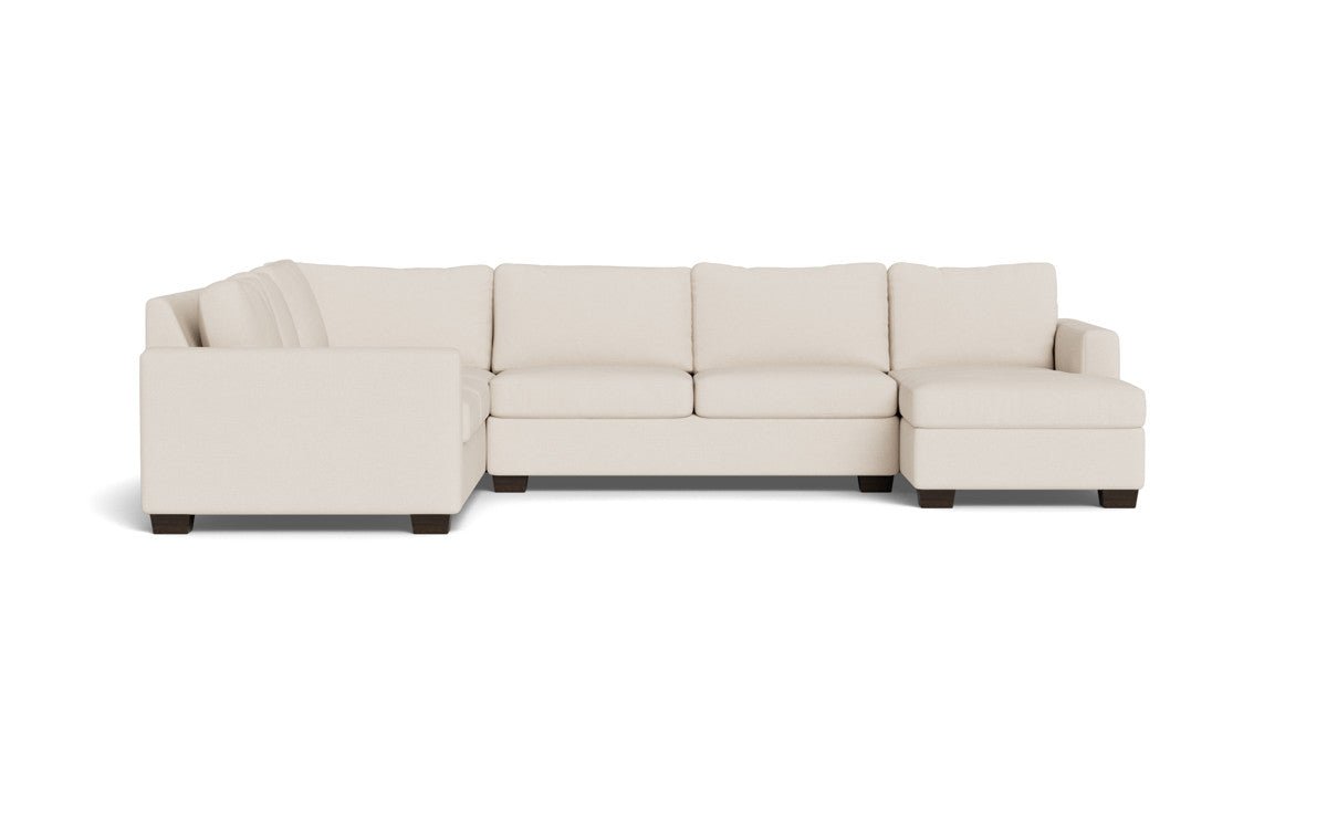 Track 141" Corner Sectionals w. Right Chaise - Merit Snow