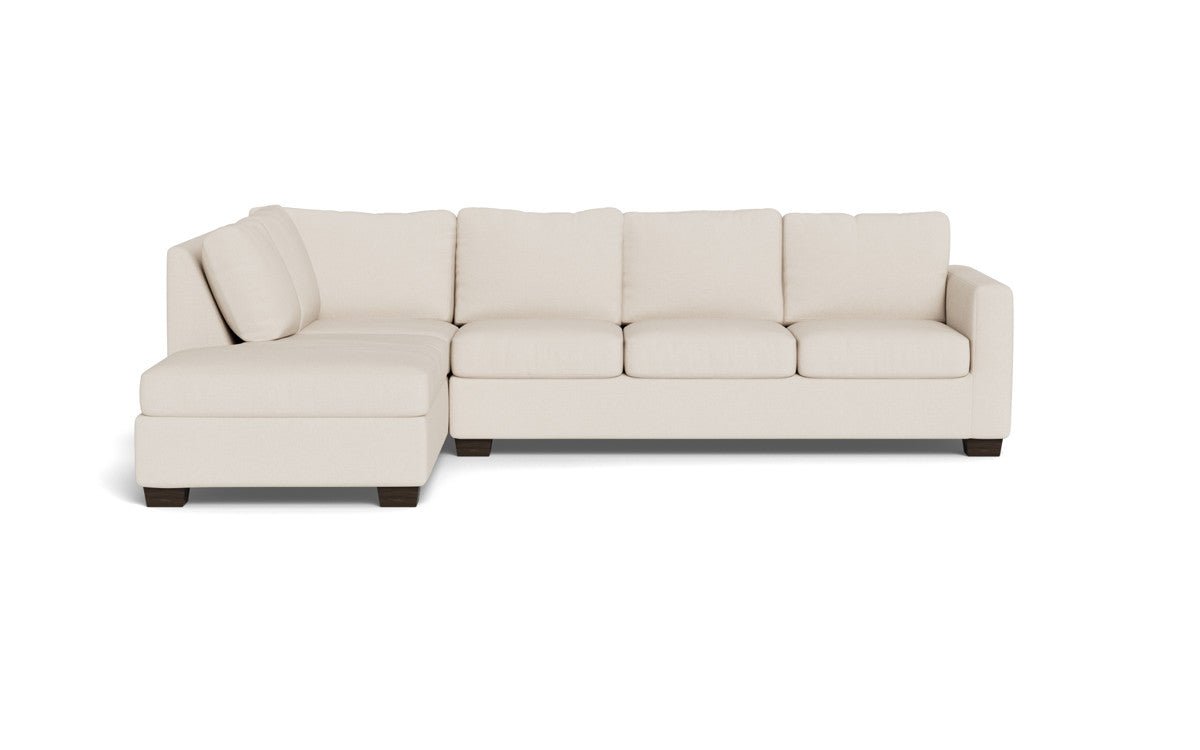 Track 121" Left Chaise Sleeper Sectional - Merit Snow