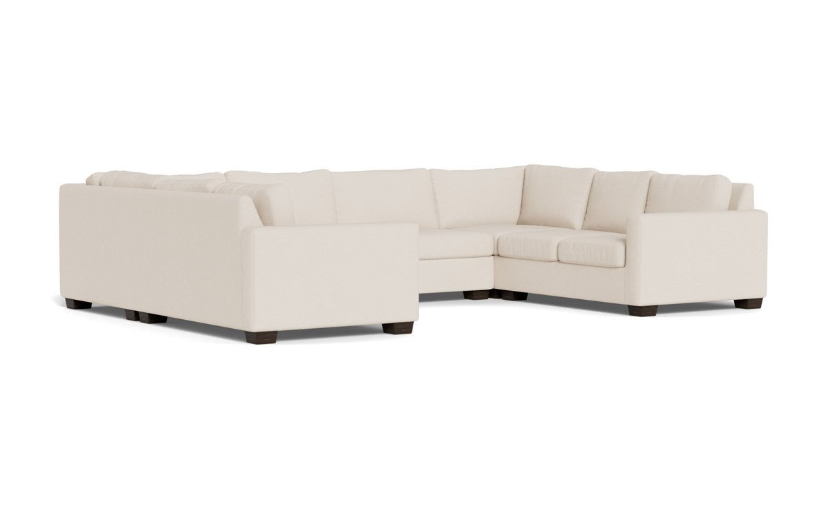 Track 141" Corner Sofa U Sectional - Merit Snow