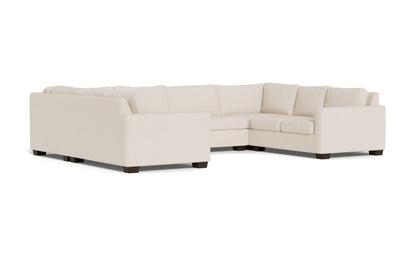 Track 141" Corner Sofa U Sectional - Merit Snow
