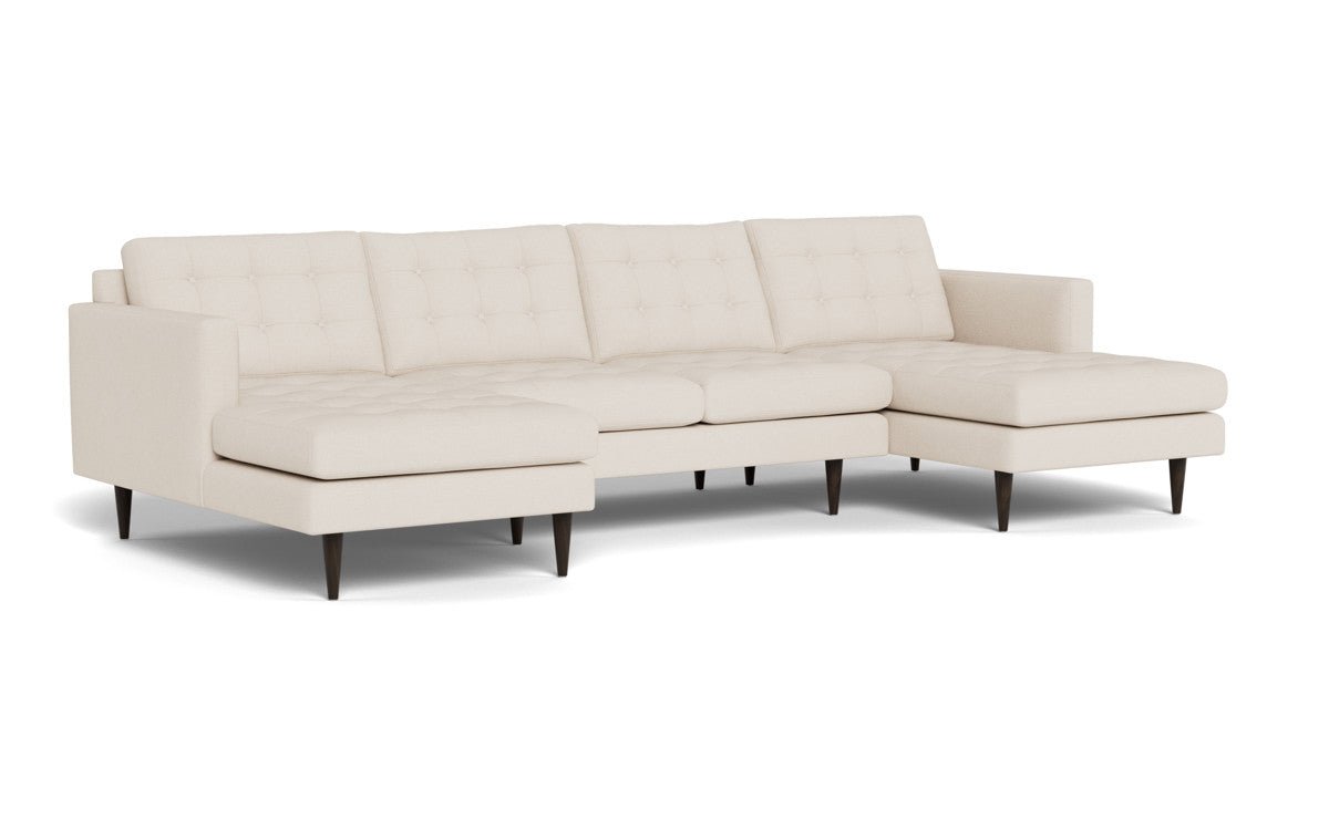 Wallace 126" Double Chaise U Sectional - Merit Snow