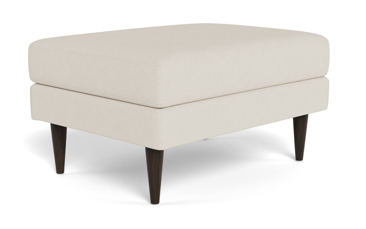 Wallace Untufted Ottoman - Merit Snow