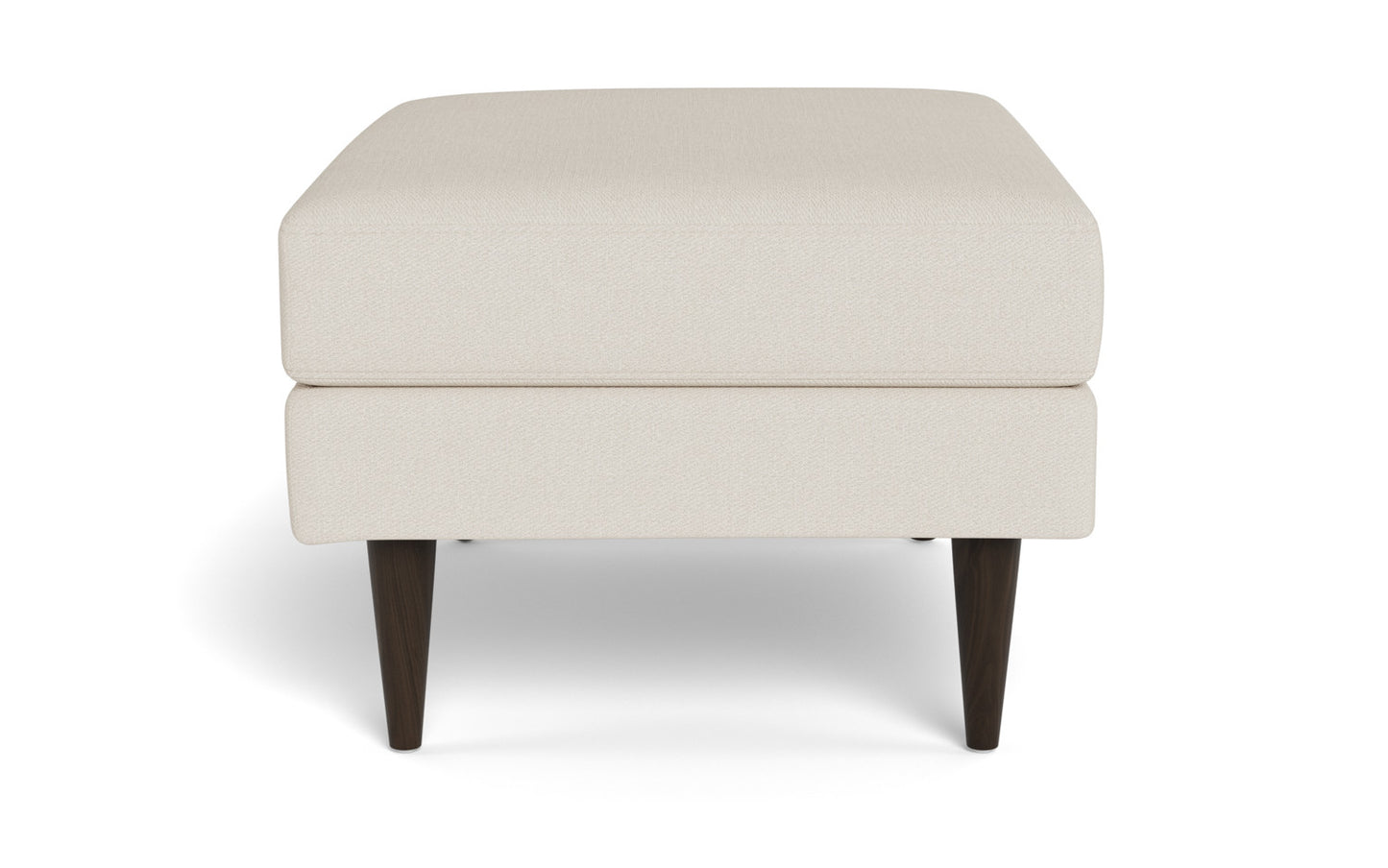 Wallace Untufted Ottoman - Merit Onyx