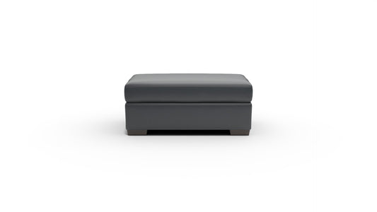Mesa Leather Ottoman — tribeca-black