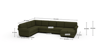 Manor 172" Large Corner Sectional With Raf Chaise - Amigo II Garden