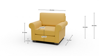 Manor 46" Arm Chair - Elliot Teal