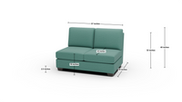 Manor Armless Loveseat - Ravina Cub