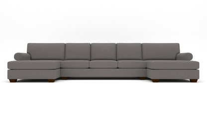 Manor 178" Double Chaise With Armless Sofa - Peyton Slate