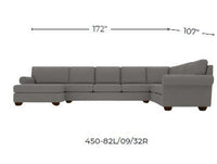 Manor 172" Large Corner Sectional With Laf Chaise - Peyton Slate