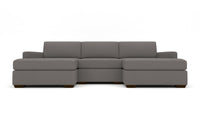 Mas Mesa 122" Deep Double Chaise With Armless Chair - Peyton Slate