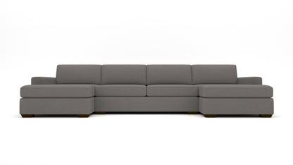 Mas Mesa 158" Deep Double Chaise With Armless Loveseat - Peyton Slate