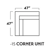 Mas Mesa Deep Leather Corner Unit -