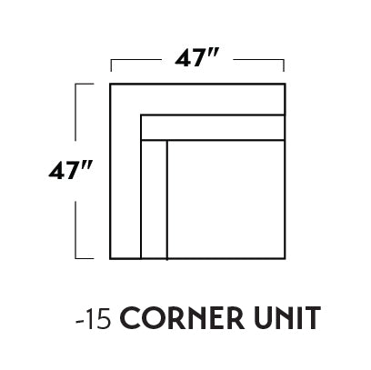 Mas Mesa Deep Leather Corner Unit -