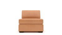 Mas Mesa Deep Leather Armless Chair -