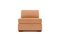 Mas Mesa Deep Leather Armless Chair - Hudson Lager
