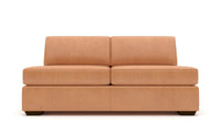 Mas Mesa Deep Leather Armless Loveseat -