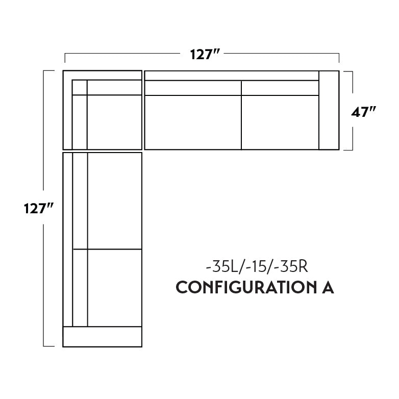 Mas Mesa 127" Deep Leather Corner Sectional -