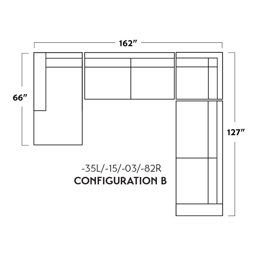 Mas Mesa 162" Deep Leather Corner Sectionals w. Left Chaise -