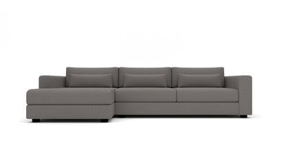 Menchaca 124" Left Chaise Sectional - Peyton Slate