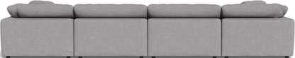 Fluffy 178" 4 Piece Sectional W/Double Otto - Merit Graystone