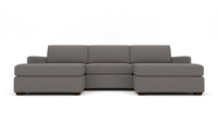 Mesa 122" Double Chaise With Armless Chair - Peyton Slate
