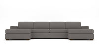Mesa 158" Double Chaise With Armless Loveseat - Peyton Slate