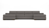 Mesa 158" Double Chaise With Armless Loveseat - Peyton Slate