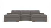 Mesa 122" Double Chaise With Armless Chair - Peyton Slate