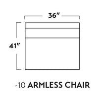 Mesa Armless Chair - Peyton Slate