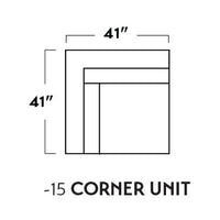 Mesa Leather Corner Unit -