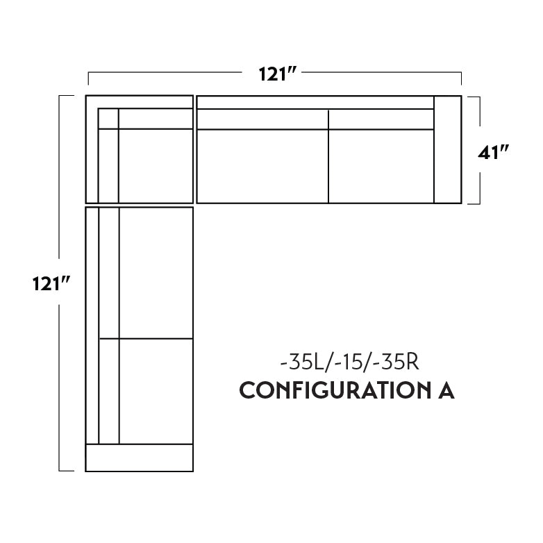 Mesa 121" Corner Sectional - Peyton Slate