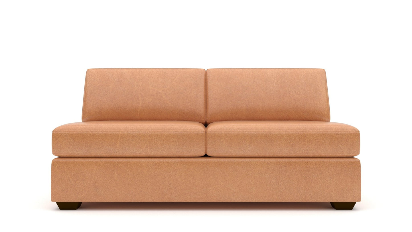 Mesa Leather Armless Loveseat -