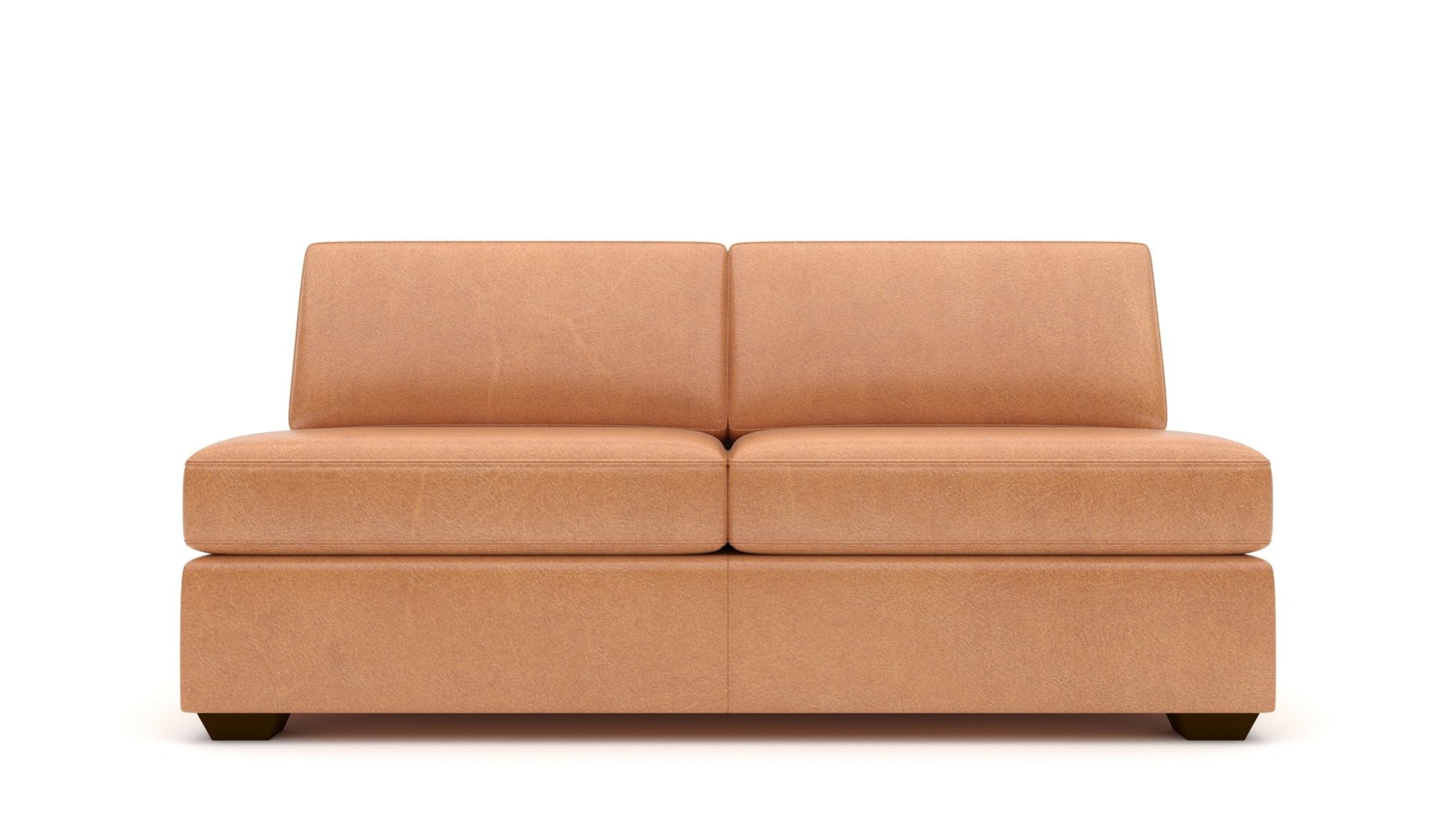 Mesa Leather Armless Loveseat -