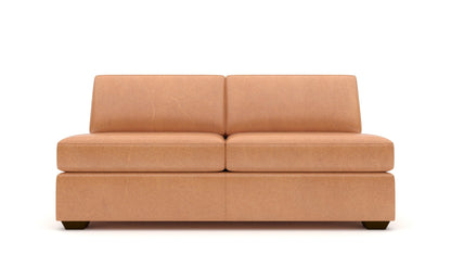 Mesa Leather Armless Loveseat -