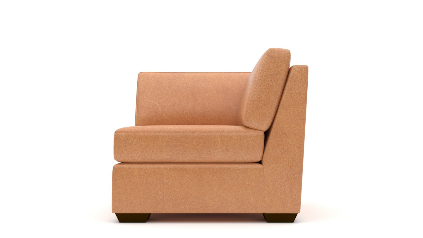 Mesa Leather Corner Unit - Hudson Lager