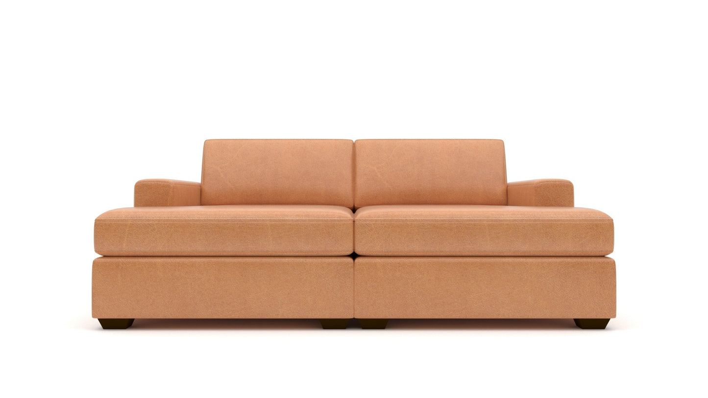 Mesa 86" Leather Double Chaise -