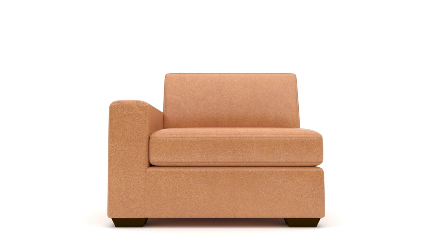 Mesa Leather Laf Chair - Hudson Lager