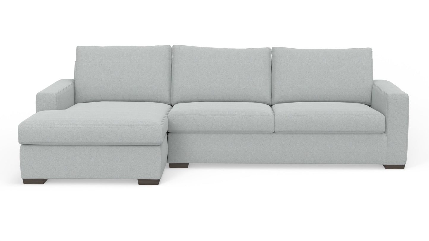 Mesa 123" Left Chaise Sectional - Bloke Snow