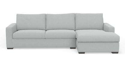 Mesa 123" Right Chaise Sectional - Bloke Snow