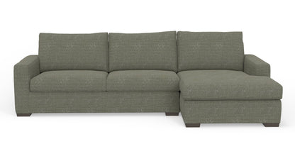 Mesa 123" Right Chaise Sectional - Nepal Olive