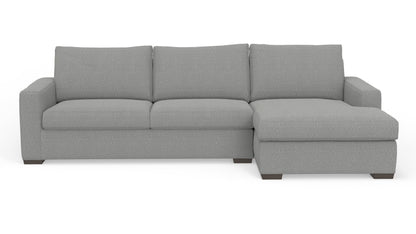 Mesa 123" Right Chaise Sectional - Nepal Pebble