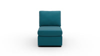 Parmer Armless Chair - Superb Peacock