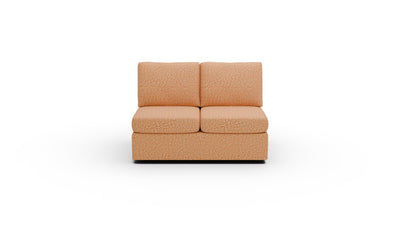 Parmer Armless Loveseat - Nepal Clay