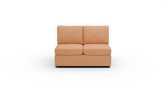 Parmer Armless Loveseat - Nepal Clay