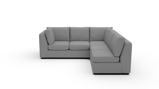 Parmer Armless Sectional - Villa Platinum