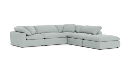 Fluffy 133.5" 4 Piece Sectional w/Otto - Peyton Light Blue