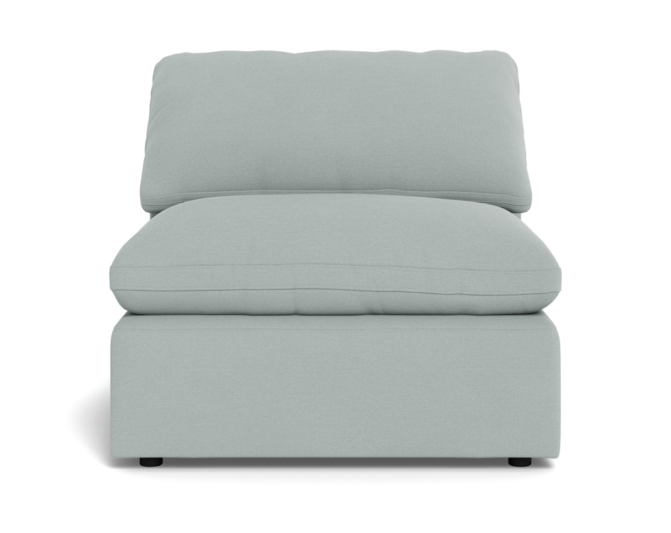 Fluffy Small Armless Chair - Merit Snow